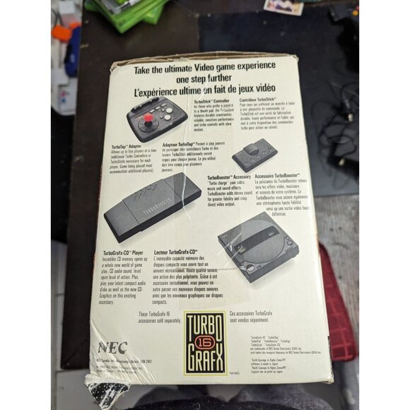 NEC TurboGrafx Turbo Grafx 16 TG16 Console In Box Nice - Picture 6 of 8